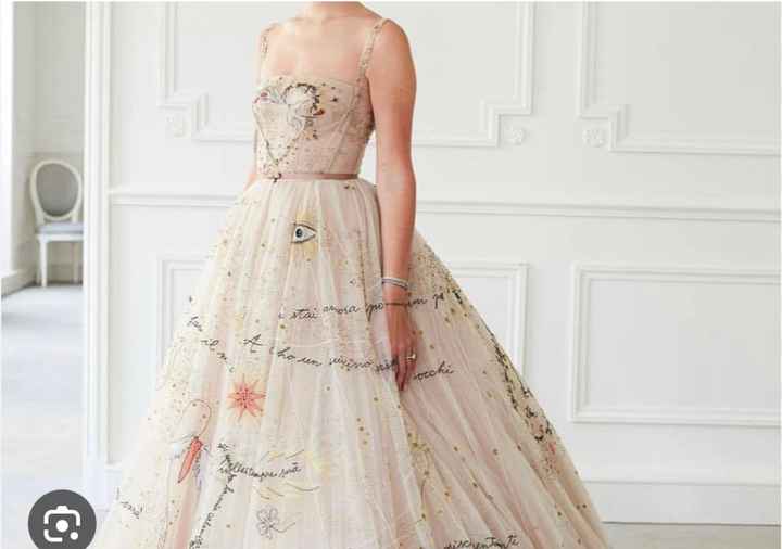 Vestido de novia bordado - 1