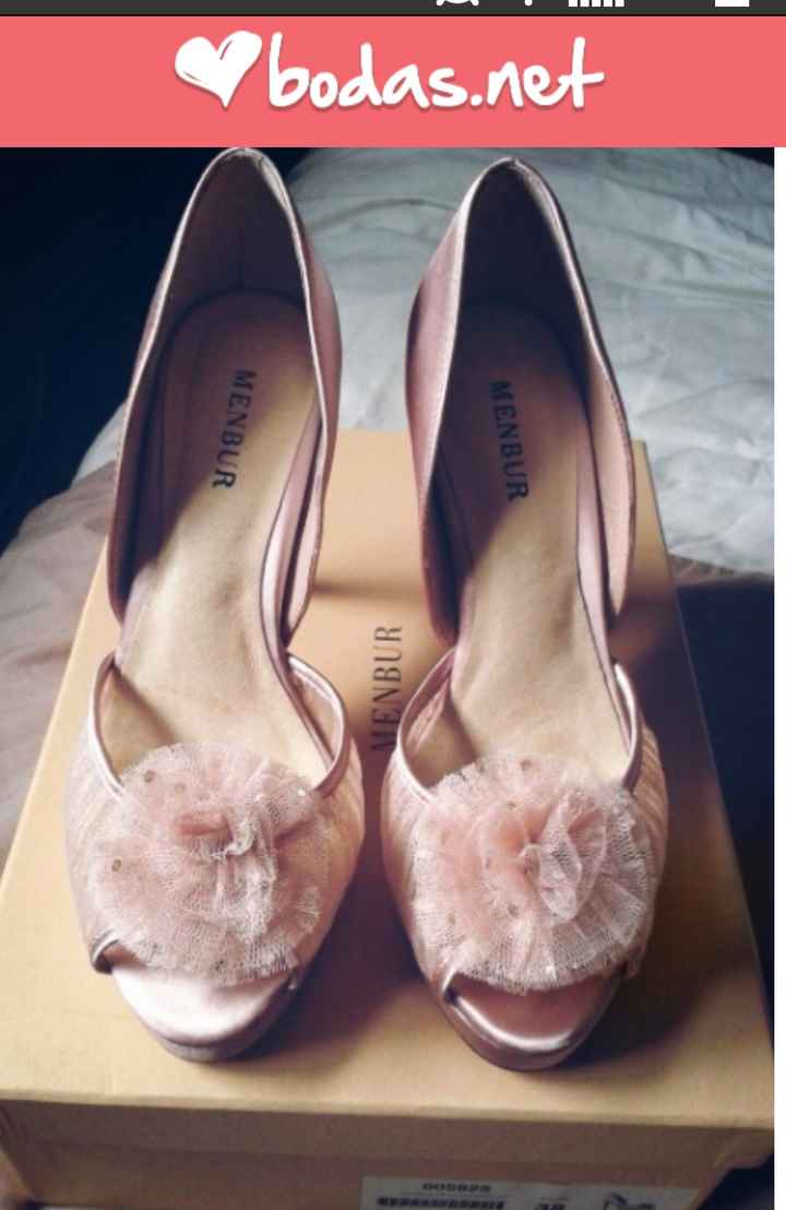Zapatos de color rosa palo - 1