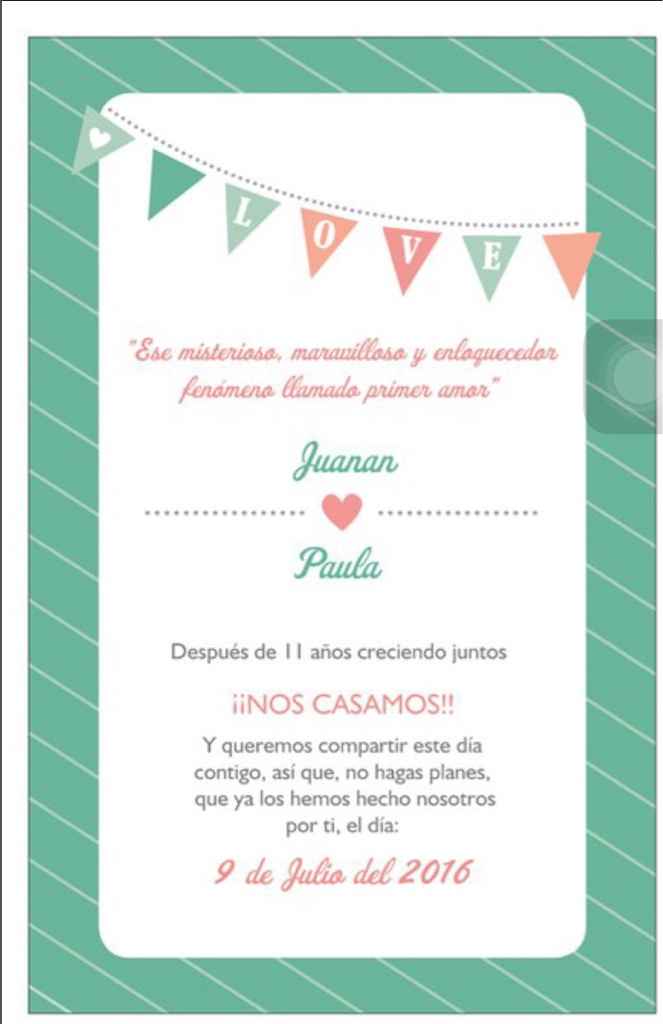 Os gustan mis invitaciones? a punto de pedirlas... - 1