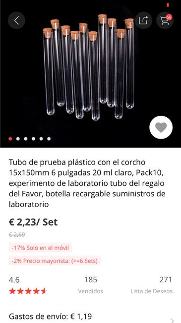 Tubos de ensayo para M&m’s personalizados 1