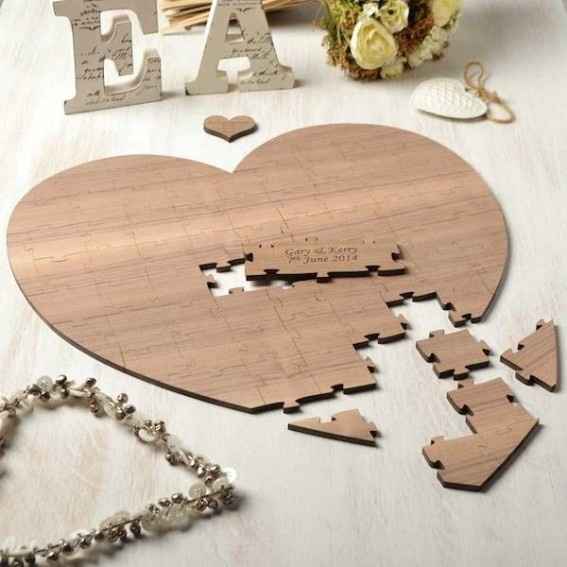 3. Corazón madera puzzle