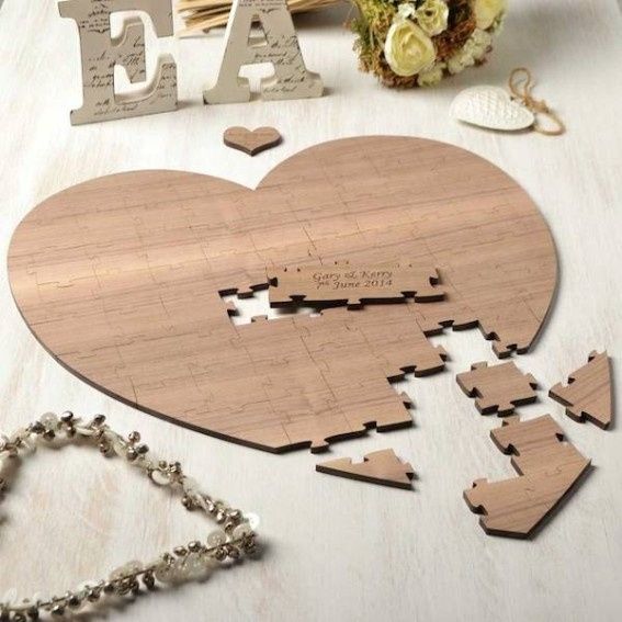 3. Corazón madera puzzle