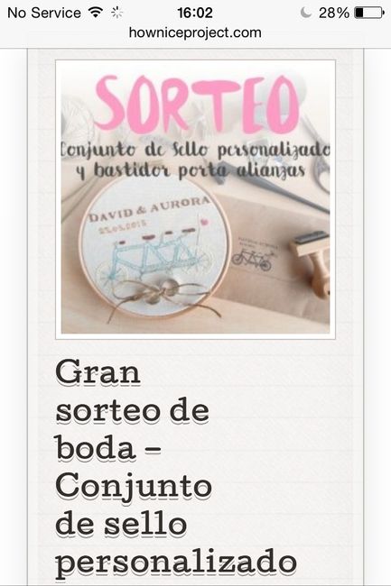 Sorteo sello personalizado