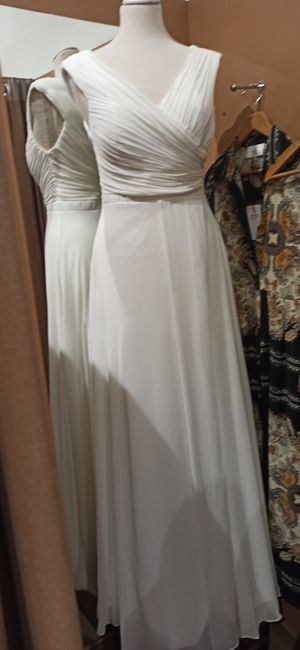 Vestido novia estampado - 1