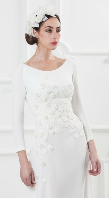Vestido corte recto para boda religiosa - 4