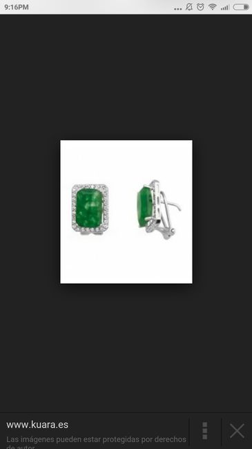 Novias pendientes esmeralda - 2