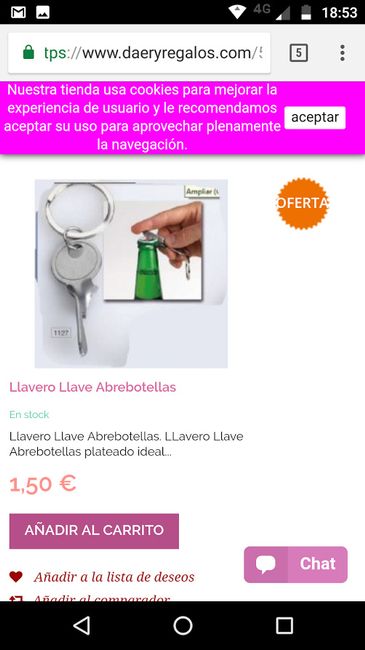 llave con llavero abre botellas