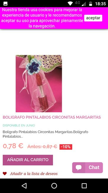 boli pintalabios kon bolsita y flor