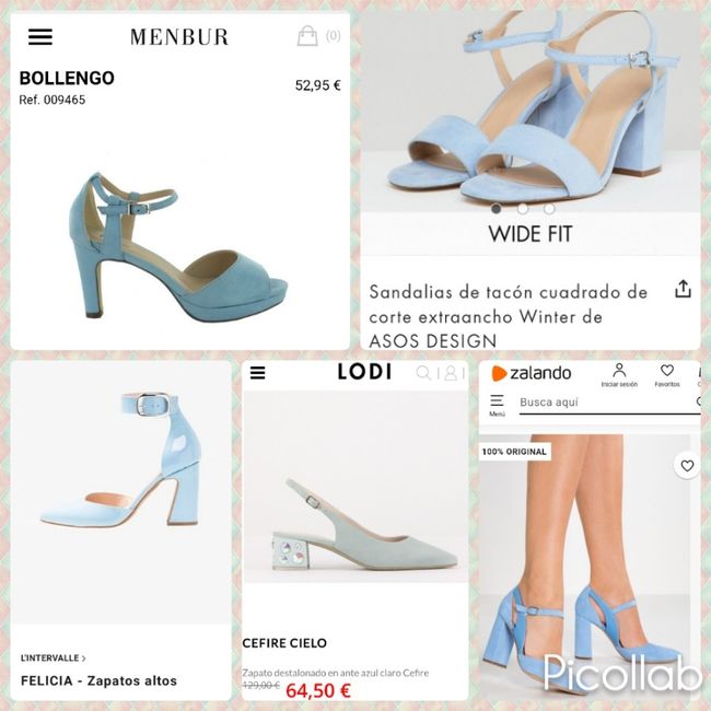 Zapatos azules