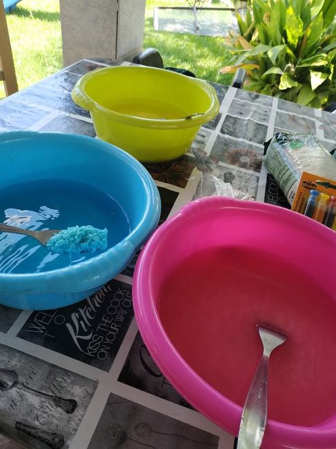 Teñir arroz para bodas. - 1