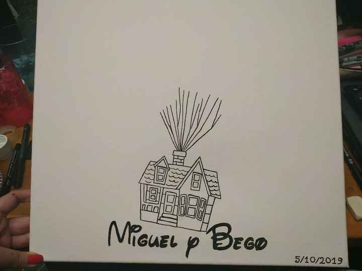 Nuestro lienzo de huellas diy - 1