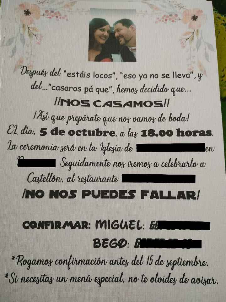 Nuestras invitaciones - 1