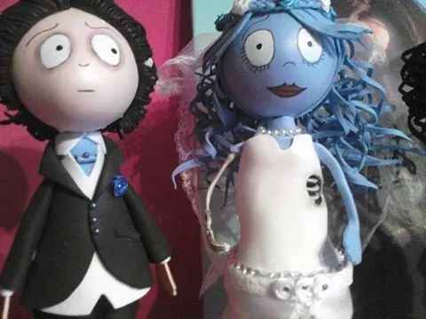 Figuras pastel Novia Cadaver - 1