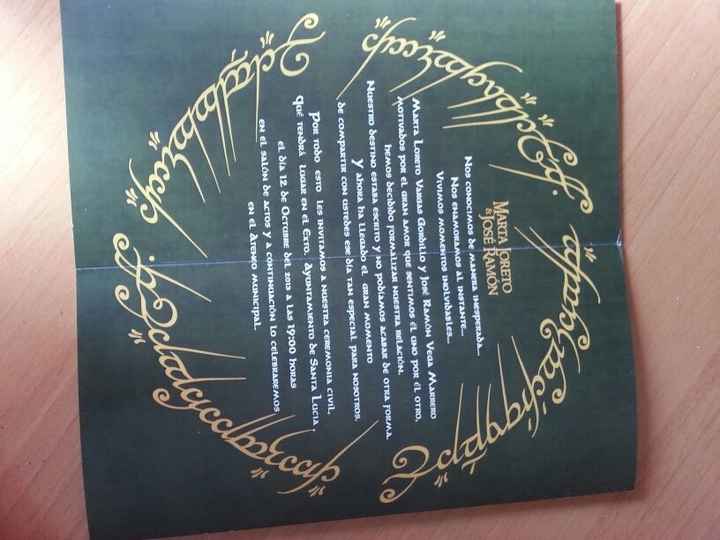 el tríptico de mi invitación de boda