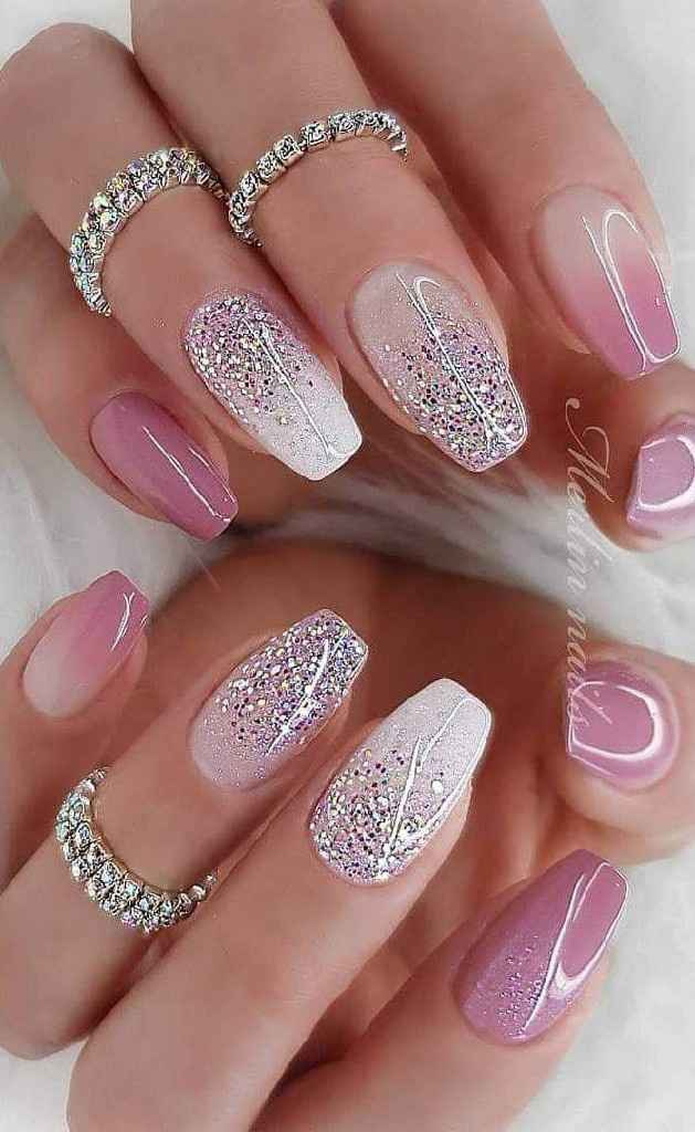 Manicura de gel para novia - 1