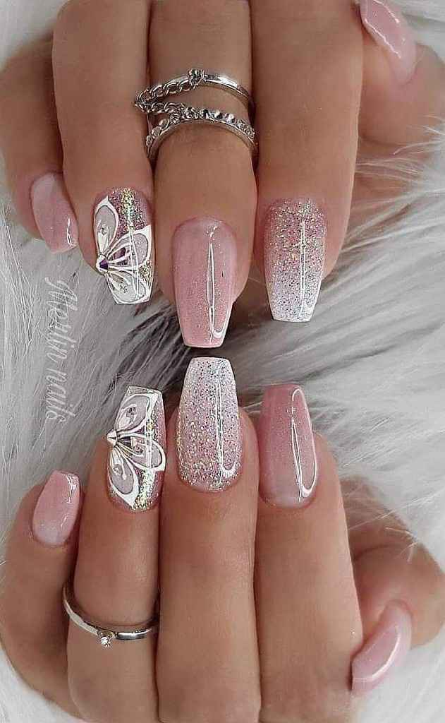 Manicura de gel para novia - 2