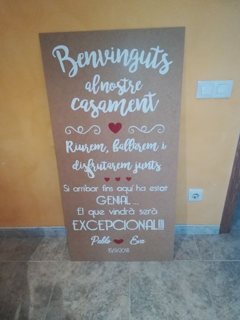 Por fin!! Cartel bienvenida dyi - 2