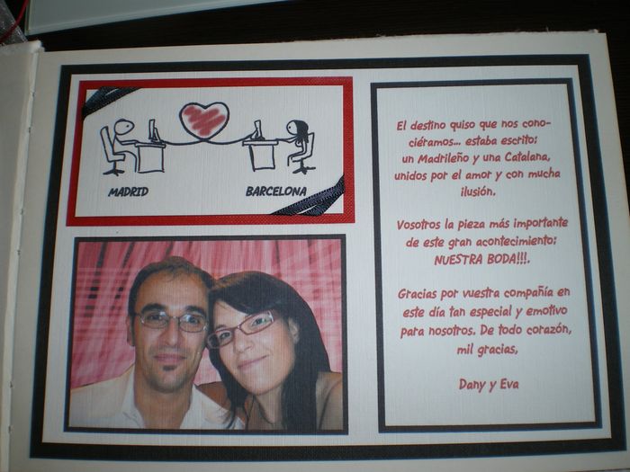 La primera pagina del libro de firmas