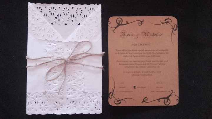 Las dos partes de la invitación