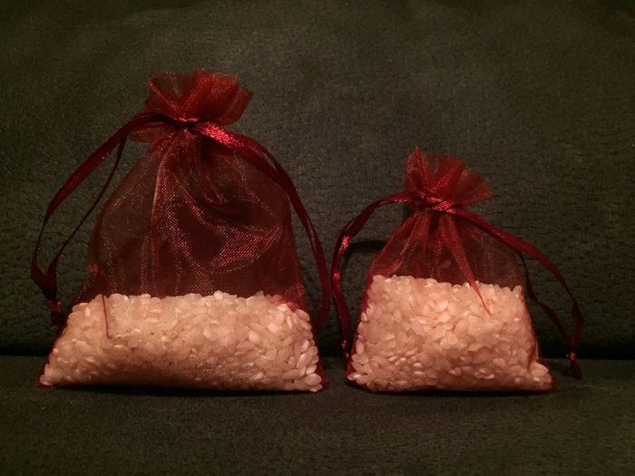 Medida bolsa organza para arroz - 1