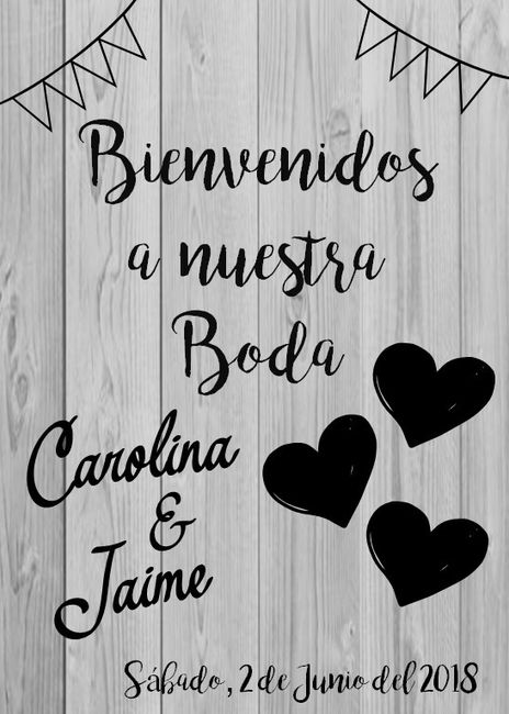  Cartel bienvenida - 1