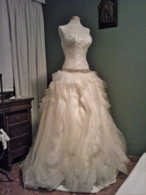 El vestido en casa!