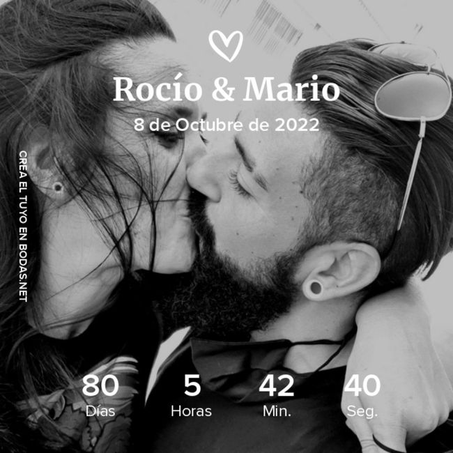 ¿Cuántos días os quedan para dar el 'Sí, quiero'? 💍 1