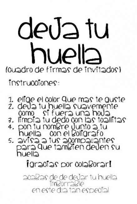 instrucciones