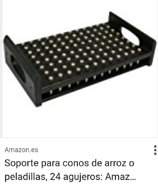 Conos arroz. cómo colocarlos para q no se derramen - 2