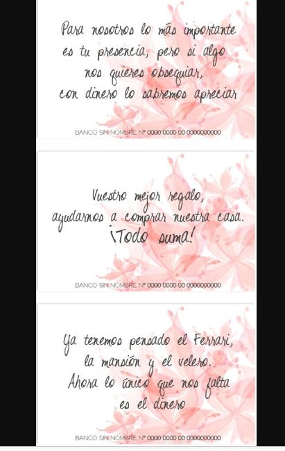  ¿como  daréis  el número de cuenta? - 9