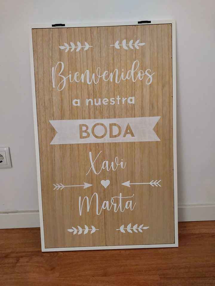 Cartel bienvenida diy - 2