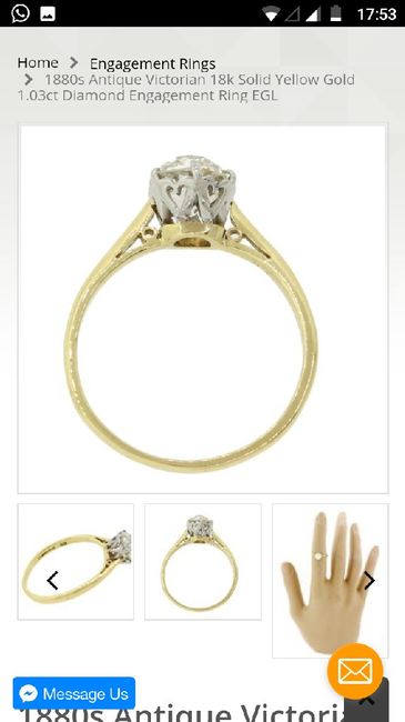 Anillo de pedida y proposicion de boda - 1