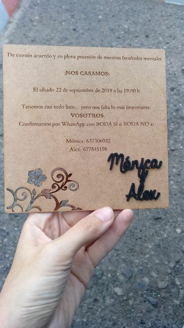 Invitaciónes de boda 