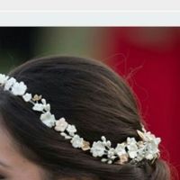 Tocado de novia económico... - 1