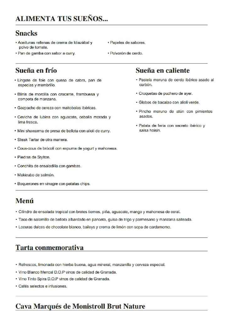  Ya tenemos nuestro menú de boda, espero que os guste 😘 - 10