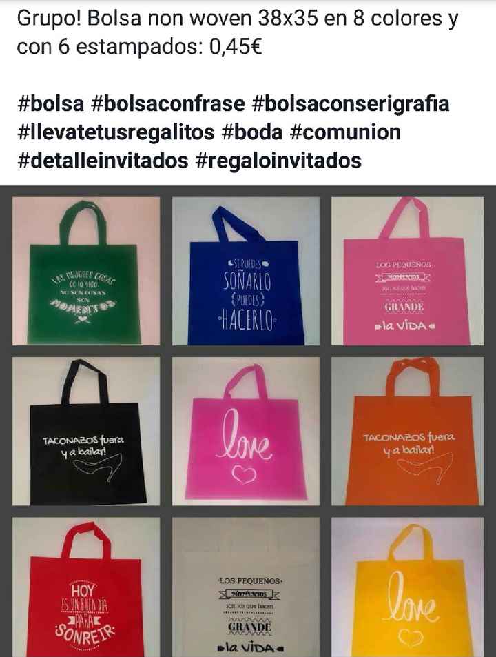 ¿bolsitas para los invitados? - 1