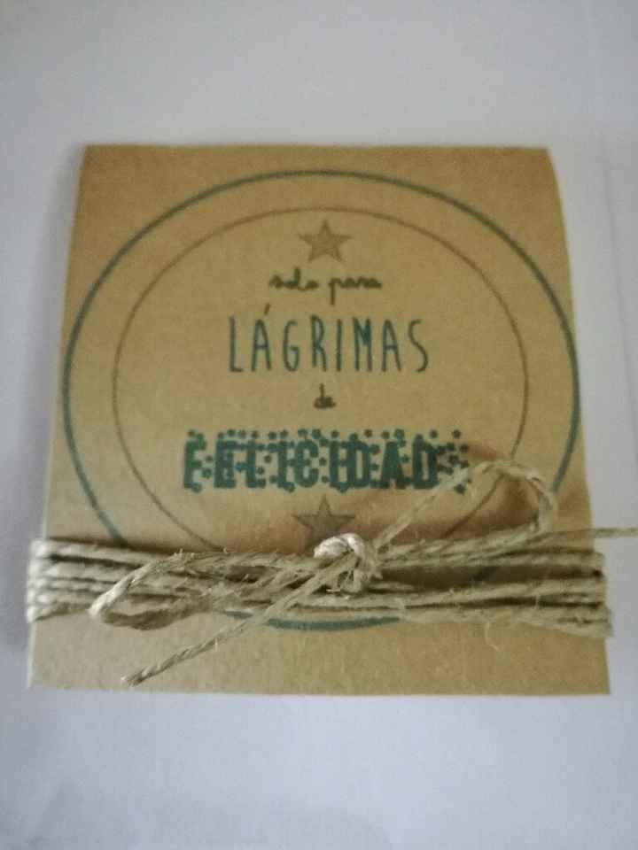 Mis pañuelos para lágrimas de felicidad - 1