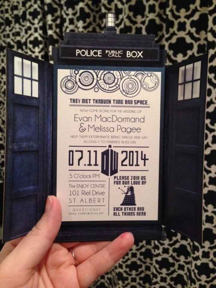 invitaciones dr who