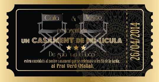 Invitaciones cine