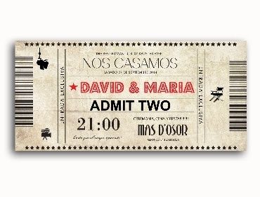 Invitaciones cine