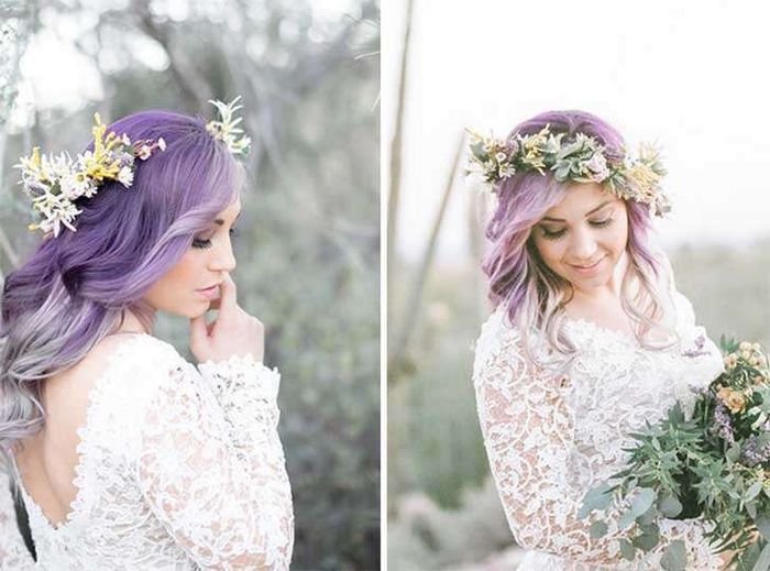 Novias pelo color