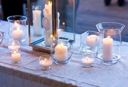 Velas cristal