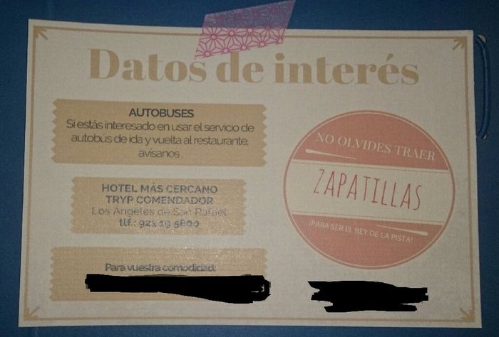 Número de cuenta en la invitación... - 1