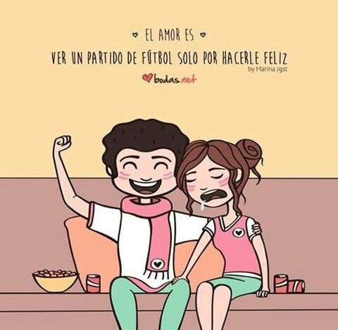Dibujos parejas con frase - 3