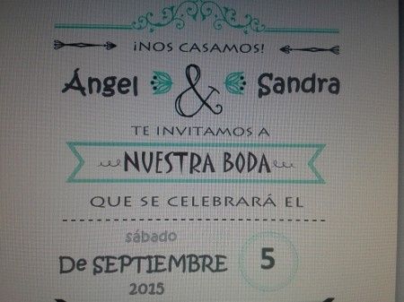 Nuestro save the date - 2