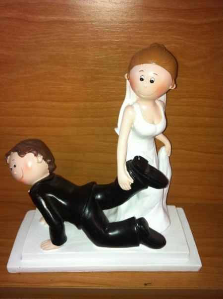 Figuras de tartas de bodas con pelo moreno - 1