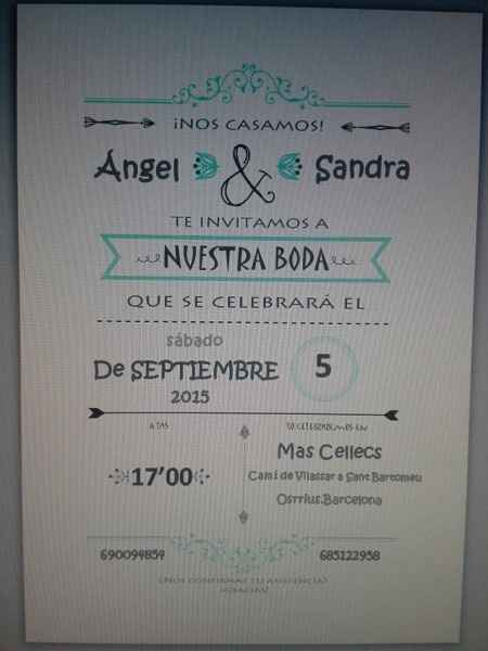 Nuestro save the date - 1