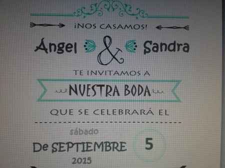 Nuestro save the date - 2