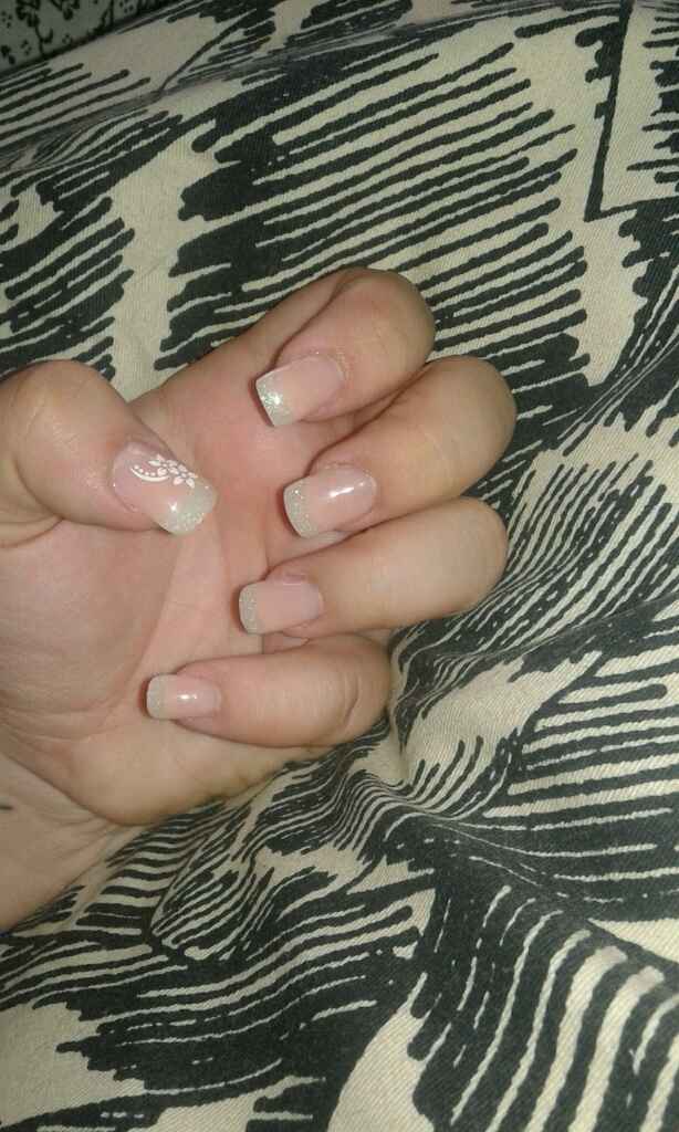 Mis uñas de novia para el sabado - 1
