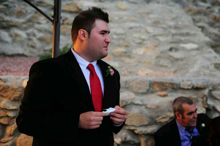 Fotos de mi marido esperando en el altar! - 2